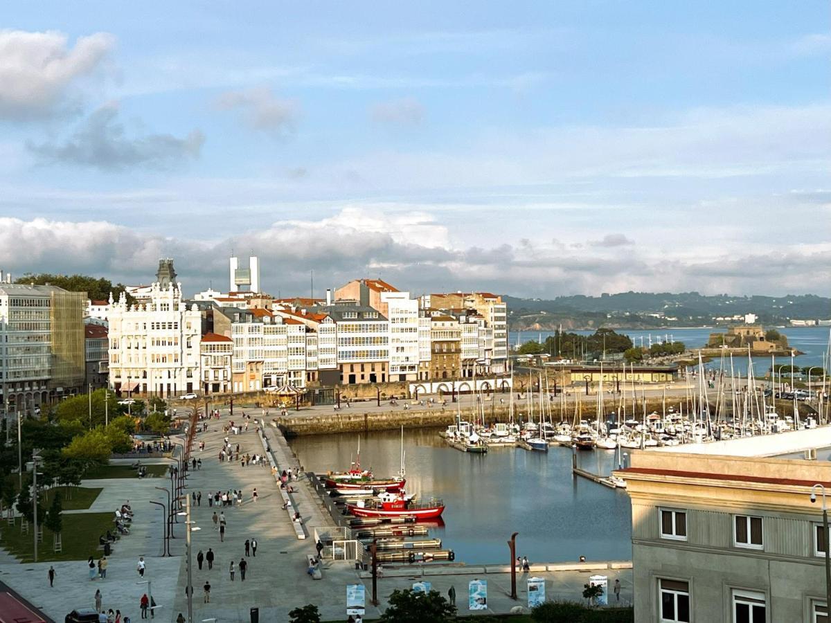 Atico Con Dos Terrazas E Increibles Vistas En Pleno Centro De א-קורוניה מראה חיצוני תמונה